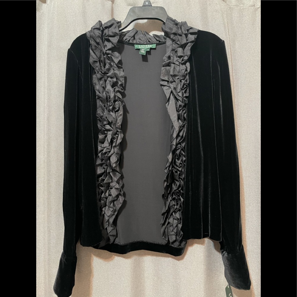 Black suede jacket
